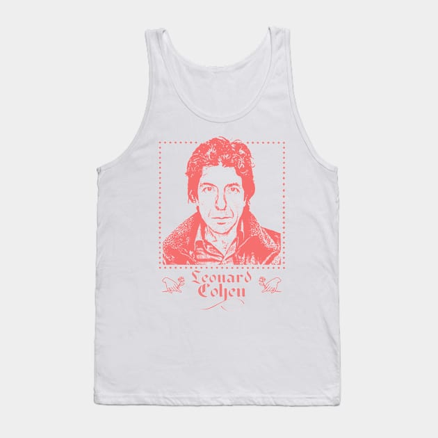 Leonard Cohen /// Retro Fan Artwork Tank Top by DankFutura